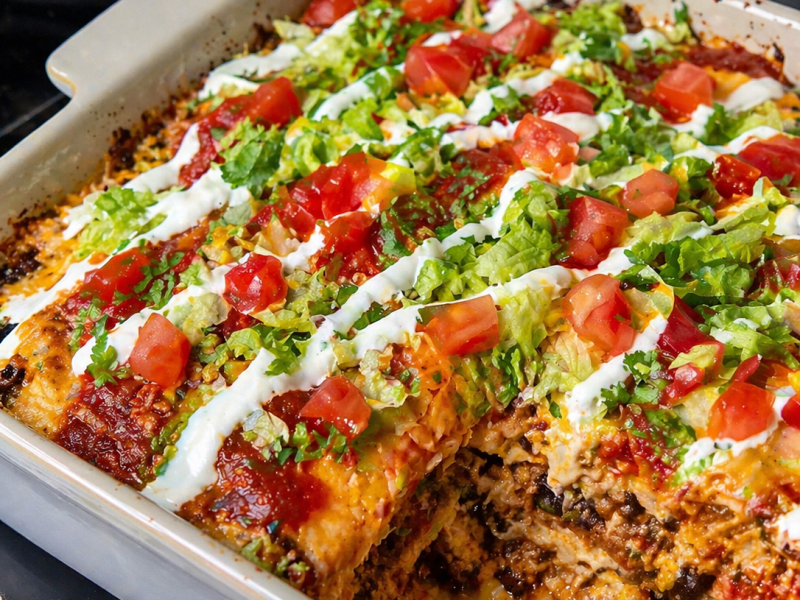 The Best High Protein Taco Casserole That Actually Tastes&nbsp;Good